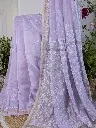 JAMUNI AFSANA  Chanderi Silk Saree Embellished with pearl,cuttdana and zari