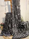 SURMAI ROSHNI   Tusser Silk Chikankari Saree