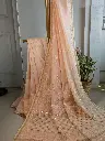 MOH  Chanderi Silk Saree with 
Kaamdani ,Mukaish work