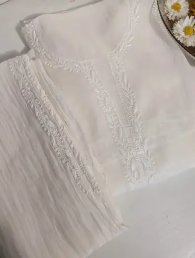 Mul Cotton  Chikankari Co-ord set 