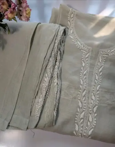 Mul Cotton Chikankari Co-ord set 