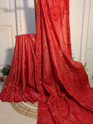 GAZAL-E-RANG   Tusser Silk Saree with Monotone Elegance