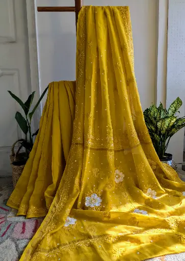NOOR-E-AMALTAS Chanderi Silk Saree