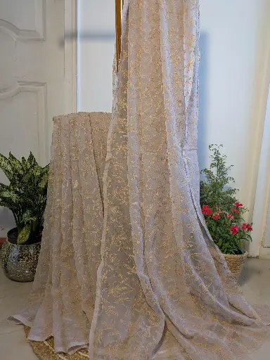CHHAYA  Georgette Saree with Tepchi  work